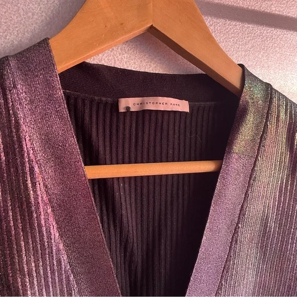 CHRISTOPHER KANE Multicolor Foil Cardigan - Picture 5 of 8